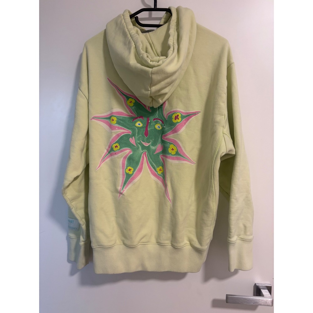 Stella McCartney x‎ Myfawnwy Sun Graphic Hoodie Lime Green Size S Italy